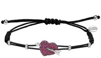 Bracciale Sangiorgi Preziosi Donna PIPPO PEREZ CUORE CUPIDO in Oro bianco Rubino B630RU - B630RU